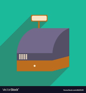 Flat design modern icon cash vector image