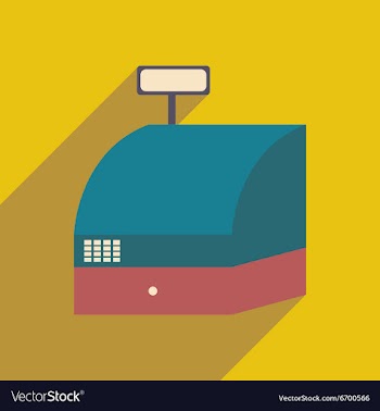 Flat design modern icon cash vector image