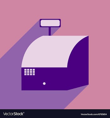 Flat design modern icon cash vector image