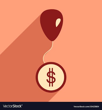 Flat design modern icon coin vector image