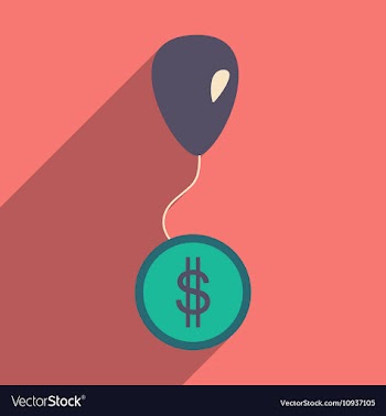 Flat design modern icon coin vector image