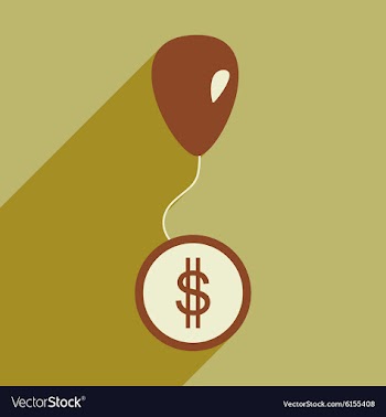 Flat design modern icon coin vector image
