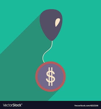 Flat design modern icon coin vector image