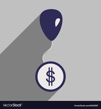 Flat design modern icon coin vector image