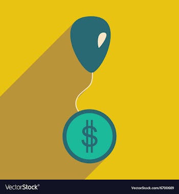 Flat design modern icon coin vector image
