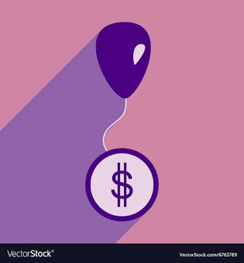 Flat design modern icon coin vector image