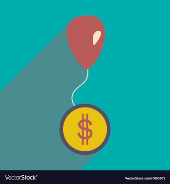 Flat design modern icon coin vector image