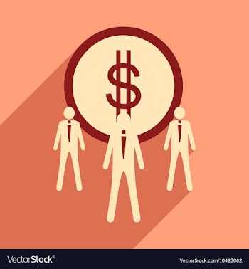 Flat design modern icon Dollar vector image
