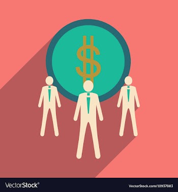 Flat design modern icon Dollar vector image