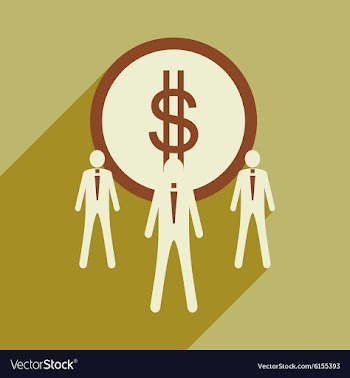 Flat design modern icon Dollar vector image