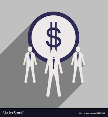 Flat design modern icon Dollar vector image