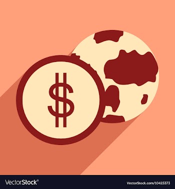 Flat design modern icon Globe vector image