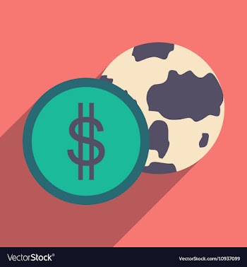 Flat design modern icon Globe vector image