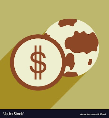 Flat design modern icon Globe vector image