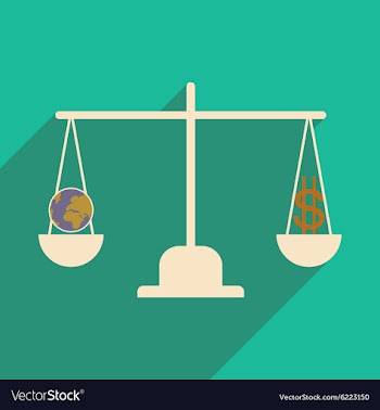 Flat design modern icon Globe vector image