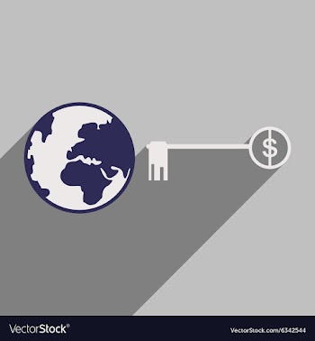 Flat design modern icon Globe vector image