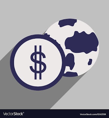 Flat design modern icon Globe vector image