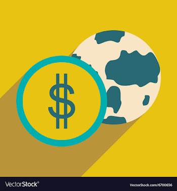 Flat design modern icon Globe vector image
