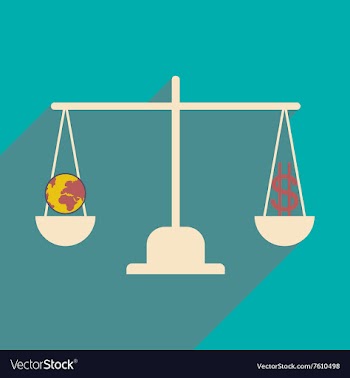 Flat design modern icon Globe vector image