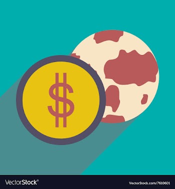 Flat design modern icon Globe vector image