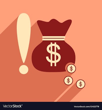 Flat design modern icon money vector image