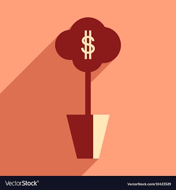 Flat design modern icon Money vector image