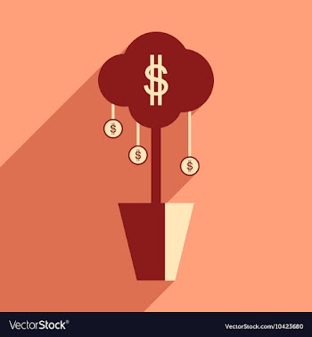 Flat design modern icon Money vector image