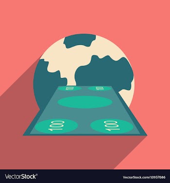 Flat design modern icon Money vector image