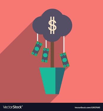 Flat design modern icon Money vector image