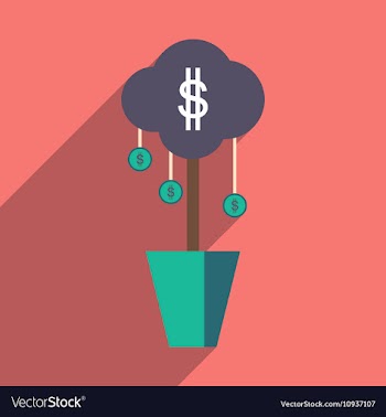 Flat design modern icon Money vector image