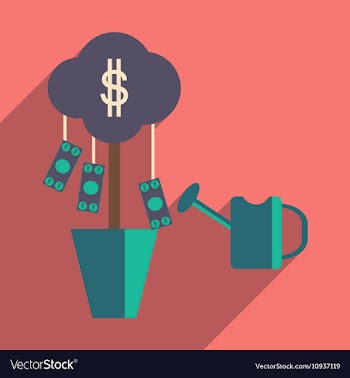 Flat design modern icon Money vector image