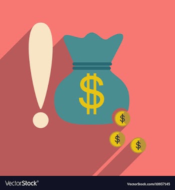 Flat design modern icon money vector image