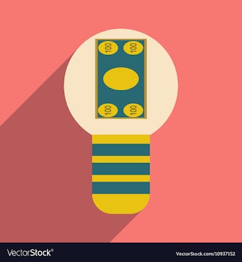 Flat design modern icon Money vector image