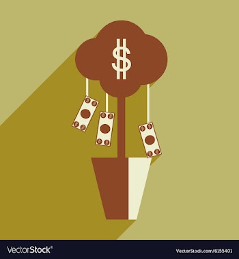 Flat design modern icon Money vector image