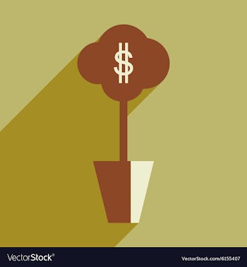 Flat design modern icon Money vector image