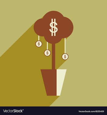 Flat design modern icon Money vector image