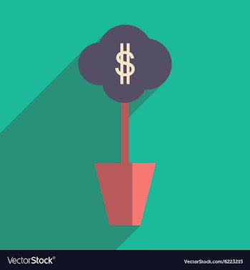 Flat design modern icon Money vector image