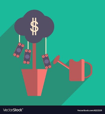 Flat design modern icon Money vector image