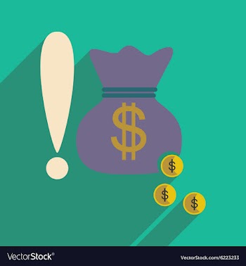 Flat design modern icon money vector image