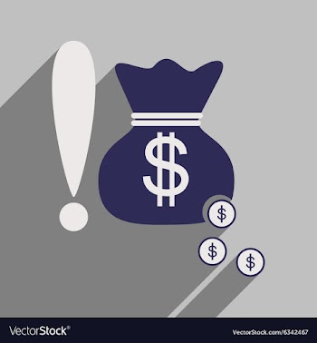 Flat design modern icon money vector image
