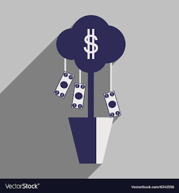 Flat design modern icon Money vector image