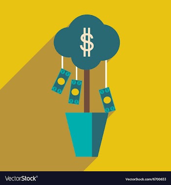 Flat design modern icon Money vector image