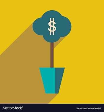 Flat design modern icon Money vector image