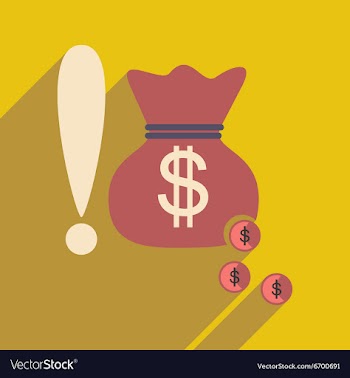 Flat design modern icon money vector image
