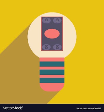 Flat design modern icon Money vector image