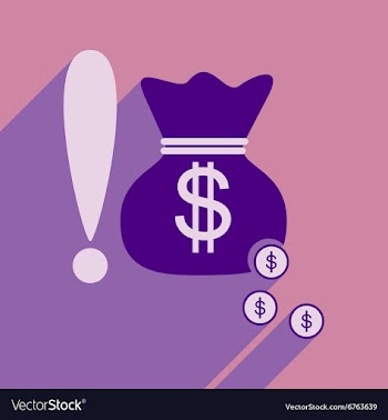 Flat design modern icon money vector image