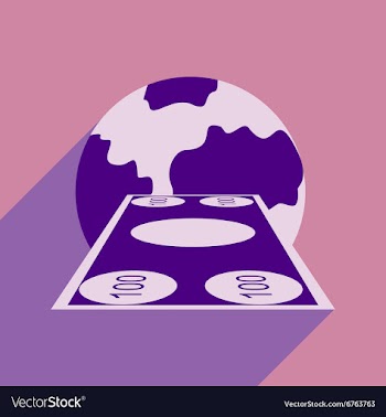 Flat design modern icon Money vector image