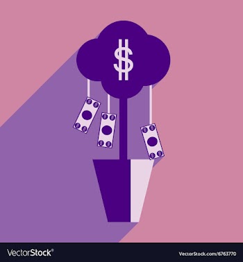 Flat design modern icon Money vector image