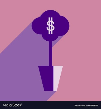 Flat design modern icon Money vector image