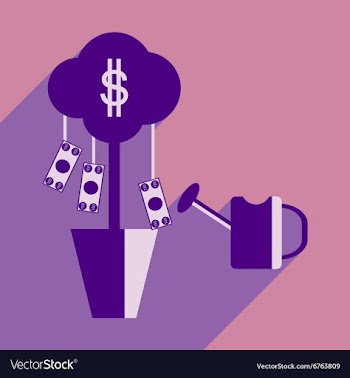Flat design modern icon Money vector image